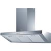 Baraldi BANKIA Cappa Cucina a Parete 90 cm, 700 m3/h - Acciaio Inox
