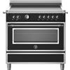 Bertazzoni HER95I1EAVT Cucina Elettrico Piano cottura a induzione Nero, Acciaio inox