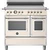 Bertazzoni HER95I2EAVT cucina Elettrico Piano cottura a induzione Beige, Acciaio inox