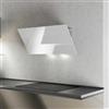 AirForce F203 WH/A/80, Cappa Cucina a Parete, 700 m3/h, 80 cm - ACCIAIO e VETRO BIANCO