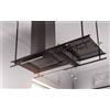 Airforce Frame AN/A/140, cappa a isola, 665 m3/h, 140 cm - Nero opaco con vetri scuri