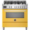 Bertazzoni PRO96L1EGIT cucina A Elettrico Gas Giallo