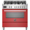 Bertazzoni PRO96L1EROT cucina A Elettrico Gas Rosso