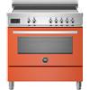 Bertazzoni PRO95I1EART Cucina Elettrico Piano cottura a induzione Grigio, Arancione