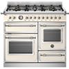 Bertazzoni HER106L3EAVT cucina Cucina freestanding Elettrico Gas Avorio, Acciaio inox