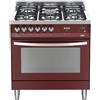 Lofra PRG86GVT/C Cucina Electric,Natural gas Gas Borgogna