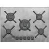 Barazza 1PUN75 piano cottura Nero, Acciaio inox Da incasso Gas 5 Fornello(i)