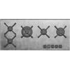 Barazza 1PUN105 piano cottura Nero, Acciaio inox Da incasso Gas 5 Fornello(i)