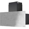 Barazza 1KUNP91 cappa aspirante Cappa aspirante a parete Nero, Acciaio inox 800 m³/h
