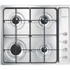 Smeg S64S piano cottura Acciaio inox Da incasso 60 cm Gas 4 Fornello(i) Cappa da incasso