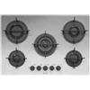 Barazza PM75 piano cottura Nero, Acciaio inox Da incasso 75 cm Gas 5 Fornello(i)