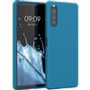 kwmobile Custodia Compatibile con Sony Xperia 10 III Cover - Back Case per Smartphone in Silicone TPU - Protezione Gommata - blu indaco