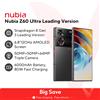 nubia Versione globale Nubia Z60 Versione ultra leader 6.8 "Smartphone 5G Snapdragon 8 Gen3 NFC 6000mAh - 16G 512G Silver