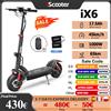 iScooter iX6 1000W Potente Motore Scooter Elettrico 17.5Ah 45 Km/h Anti-skid Elettrico Monopattino - iX6
