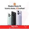 Xiaomi [World Premiere] Xiaomi Redmi Note 14 5G Global Version NFC Smartphone MTK Dimensity 7025-Ultra - 8GB 256GB Black