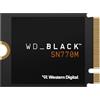 WD_BLACK SN770M 2TB M.2 2230 NVMe SSD, per console portatili da gaming e laptop compatibili, PCIe Gen 4.0, fino a 5150 MB/s, TLC 3D NAND, Ideale per Asus ROG Ally, Steam Deck, Microsoft Surface