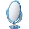 GEDY appoggio, Misure e Peso: 25X17,6X10 CM & 0,3 kg, Bagno Realizzato in ABS, Finitura Blu, Specchio Design R&S, 2 Anni di Garanzia, Unica