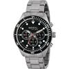 Breil, Collezione Sail, Orologio Uomo, Cronografo in Acciaio Lucido, Movimento PE 902, Indici e Sfere con White Luminous, Chiusura con Pulsanti e Fermaglio di Sicurezza, Cassa 42 mm, Silver e Nero