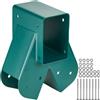 VEVOR Connettore Metallo Altalena, Attrezzatura di Connettore per Altalena in Acciaio al Carbonio Supporto Medio per Trave in Legno Palo Accessori di Montaggio 10,2x10,2cm, Trave 10,2x15,2cm Verde
