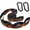 RNHDLY 2 Pezzi Cinghie per Amaca 2 m x 2,5 cm Corde per Amaca, Kit di Fissaggio per Amaca, Cinghie Amaca All'aperto con 2 Moschettoni per Campeggio, attività All'aperto, Escursioni