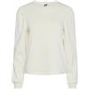 PIECES Pcchilli LS Puff Sweat Noos CP BC Maglia di Tuta, White Pepper, XS Donna