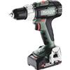 Metabo SB 614053500 - Trapano avvitatore a percussione a batteria, batteria e metaBOX 145 (18 V, 2 batterie LiPOWER da 2 Ah, diametro foro 13 mm/36 mm, peso 1,6 kg)