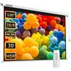 WASJOYE 120 Schermo Proiettore Motorizzato Diagonale Elettrico Proiezione Automatica 16: 9 Telo Videoproiettore HD 8K per il Gioco per Uffici di Cinema Home Theater Projector Screen W/telecomando