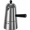 Lavazza ILSA Caffettiera Espresso Carmencita Classic, Alluminio, Manico e Pomolo Neri, Capacità 35 cl, Tazze 6