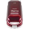 BEPER BT.600Y. Piastra per Churros Antiaderente, Potenza 800W, Impugnatura Termoisolante, Luce di Funzionamento e Piedini Antiscivolo - Ideale per Colazione e Feste - Rosso