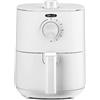 BELLA Friggitrice ad Aria Manuale da 3 L, Multifunzione 5-in-1 con Vassoio e Cestello Antiaderenti Rimovibili e Lavabili in Lavastoviglie, 1400 Watt, Bianco Opaco
