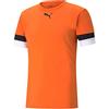 PUMA Teamrise Jersey Jr, Shirt Unisex - Bambini e ragazzi, GOLDEN POPPY-Puma Black-Puma White, 128