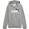 PUMA Ess 2 Color No. 1 Logo Hoodie FL B, Felpe con Cappuccio Bambino, Medium Gray Heather,