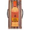 Accentra Gel doccia da uomo RUM FLAVOR in bottiglia con confezione regalo/sacchetto regalo effetto grappa, 400 ml, profumo: rum - ricaricabile, arancione