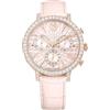 Swarovski Orologio Matrix Tennis Chrono, Swiss Made, cinturino in pelle, colore rosa, finitura tonalità oro rosa
