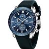 BY BENYAR Orologio Uomo Cronografo Movimento al Quarzo Orologi Impermeabile Luminoso Moda Sportivo Classico Elegante Orologio da Polso Cinturino in Silicone Regalo per Uomo