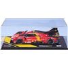Burago Bburago - 1/18 Ferrari Deluxe - 499P LMH 2023#51 - Rosso - NUOVA 2024: Replica metallica -Interni dettagliati, Porte e Cofano apribili in scala 1/18. Polo Posizione delle 24 del Mans 2023