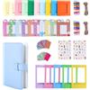 TONYLAIJIANTAO Instant Camera Accessories Bundle Compatible with Fujifilm Instax Mini 9 8 11 12 70 90 Camera Include Mini Photo Album, Film Frames, Wall Hang Frames, Border Stickers (Blu)