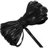 Aerzetix - Nastro in Pelle Sintetica 9 Metri x 10 mm - Colore Nero - Personalizzazione del Cucito Abbigliamento creazioni Fai da Te Bordi Decorativi Finitura Tessile per orli in sbieco