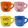 Set 4 Tazze Colazione da 450 ml in Porcellana
