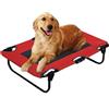 Lettino per cani con rete traspirante 75x52x17 cm - rosso
