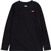 Levi's Lvb L/S Batwing Chesthit Tee, Maglietta Bambini e ragazzi, Nero (Black), 16 anni