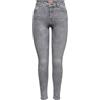 Only Onlpower Mid Push Up SK Azg937 Noos Jeans, Grigio Denim, M Donna