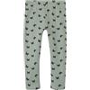 NAME IT NMFDAVINA Sweat Fleece Legging Bru Noos Leggings, Lily Pad/AOP:Butterfly AOP, 92 Bambina