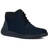 Geox U Portello, Stivale alla Caviglia Uomo, Blu Marino, 46 EU