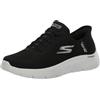 Skechers Go Walk Flex Grand Entry, Scarpe Sportive da Donna Senza Lacci, Nero/Bianco, 35 EU