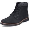 Rieker Uomo Stivaletti 33640, Uomini Stivaletti Allacciati,Stivali Corti,Stivali con Lacci,Boots,Chukka Boots,Nero (Schwarz / 01),43 EU / 9 UK