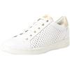 Geox D Jaysen B, Sneakers Donna, Bianco Oro White Gold, 39 EU
