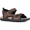 Geox U Sandal Strada A, Sandali Punta Aperta Uomo, Marrone Coffee C6009, 44 EU