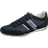 Geox U Wells C, Sneakers Uomo, Blu/Rosso (Navy/Dk Burgundy), 41 EU