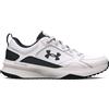 Under Armour UA Charged Edge, Scarpa da Allenamento Uomo, White/White/Black, 44 EU